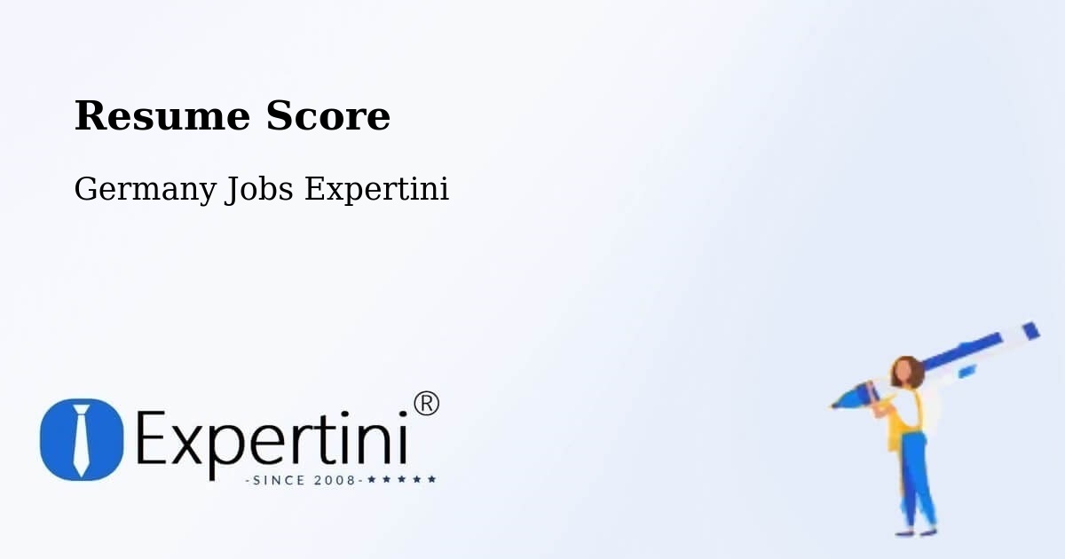Resume Score - Germany Jobs Expertini